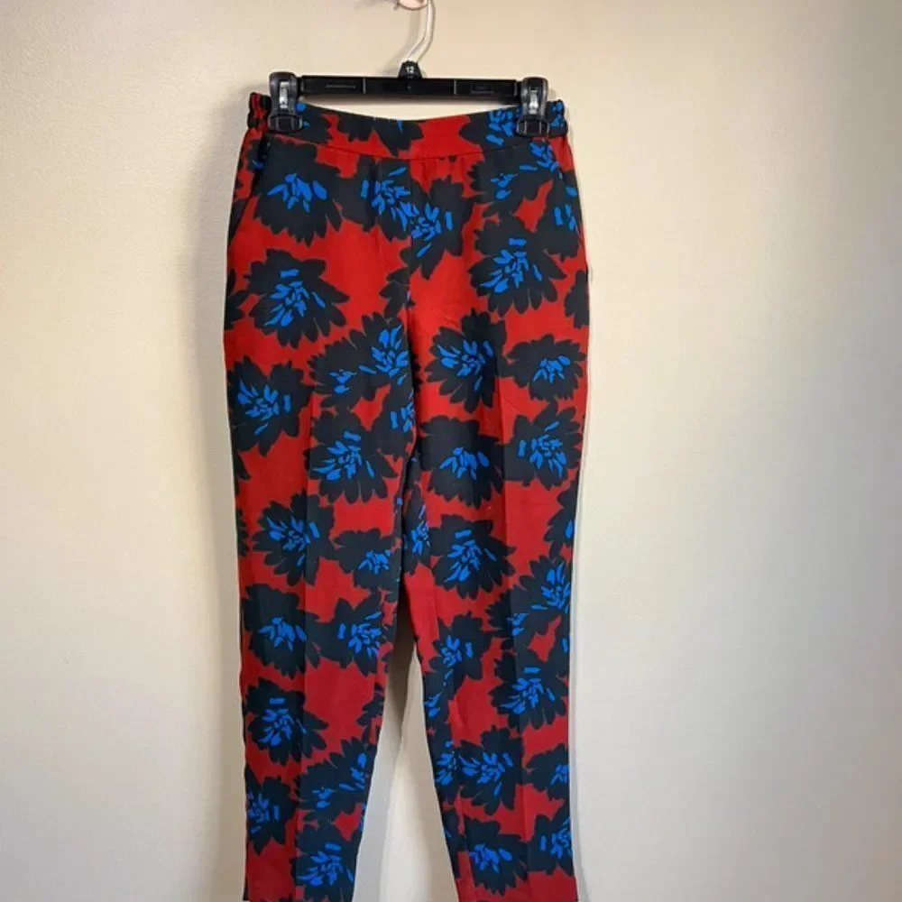 J. Crew size 2 red and blue pants‎